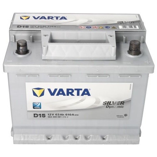 Baterie Varta Silver Dynamic D15 63Ah 610A 12V 5634000613162